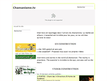 Tablet Screenshot of chamanisme.tv