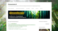 Desktop Screenshot of chamanisme.fr