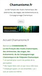 Mobile Screenshot of chamanisme.fr